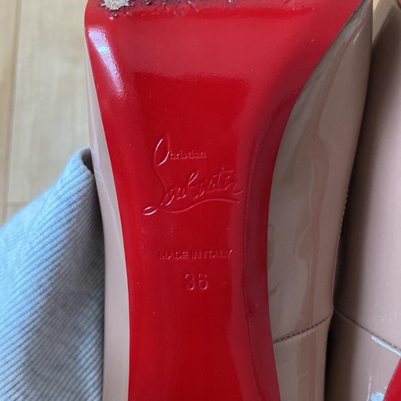 LOUBOUTIN SIZE 36 NUDE - Picture 6 of 15